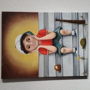 Origional Art Oil Painting 'Little Knickers#1'